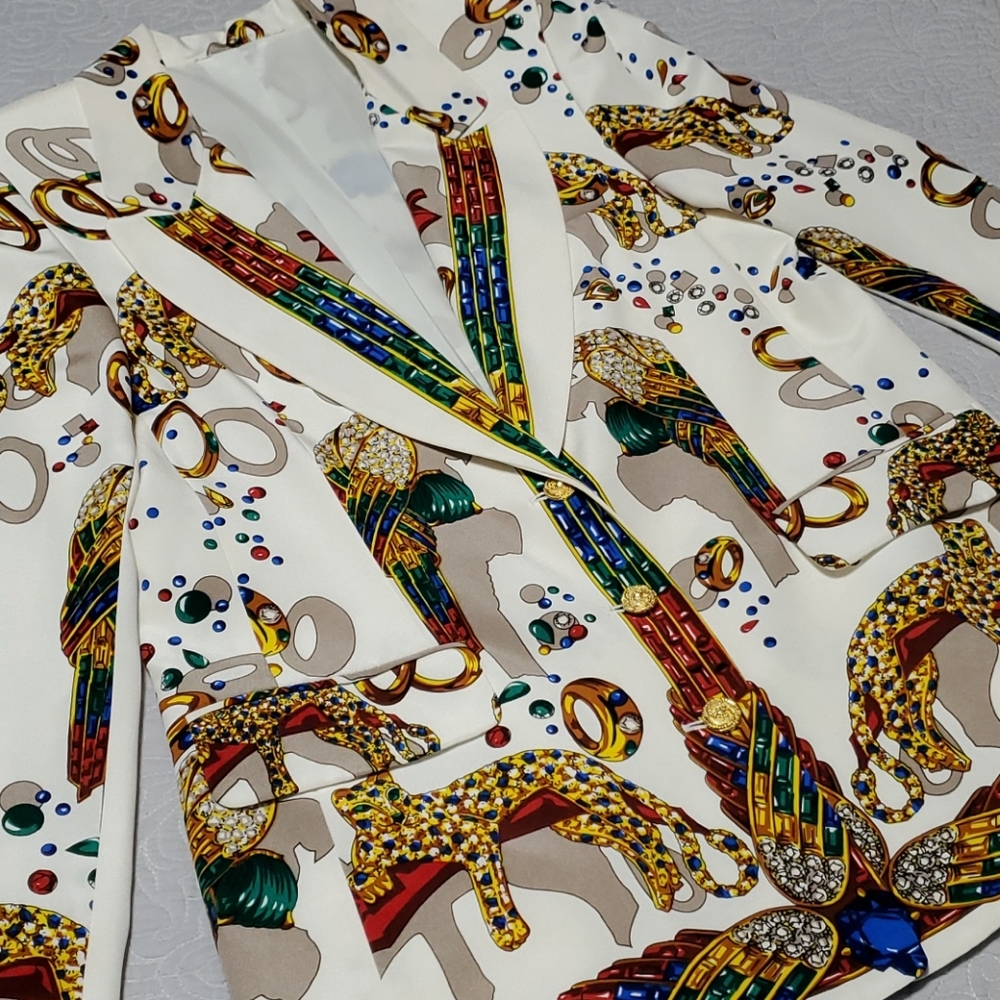 Eye catching 100% Silk Blazer